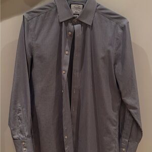 Charles Tyrwhitt Navy Striped Dress Shirt